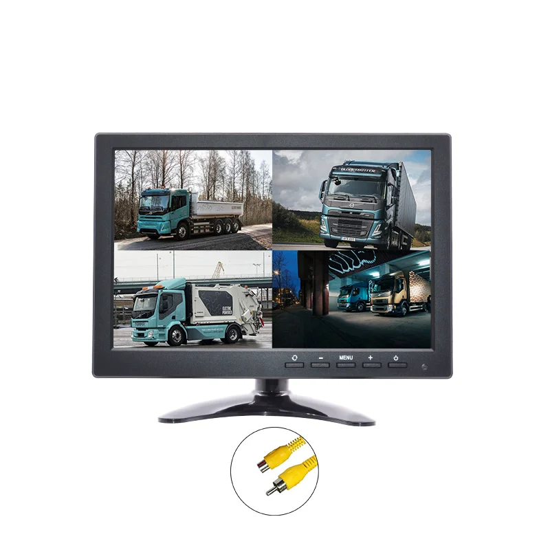 7 inch High Definition Quad View Monitor with Touch Button Screen
