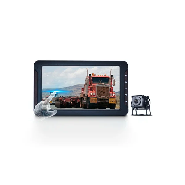 2CH Front 4k Backup Camera 7 Inches Touch Screen Dash Cam Monitor System