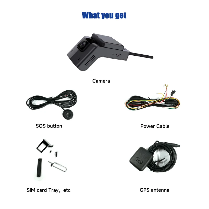 4G AI Dash Cam 2 Channel with ADAS DSM CMS for Taxi Fleet Management