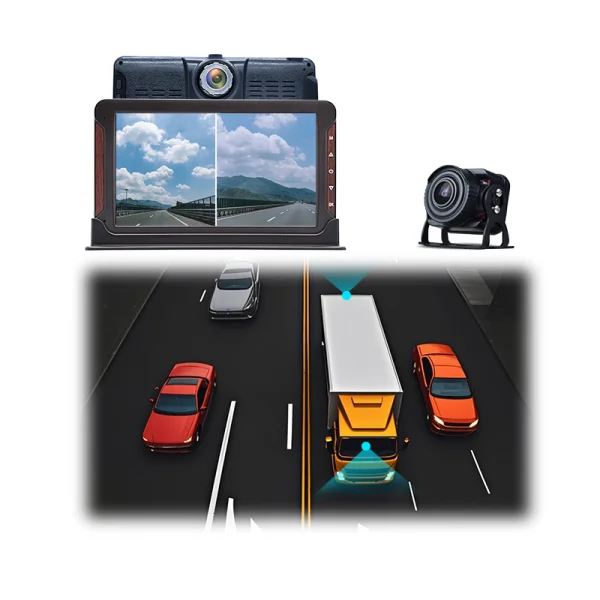 1080P 7 Inch Backup Camera System Wide Angle IP68 Waterproof Camera