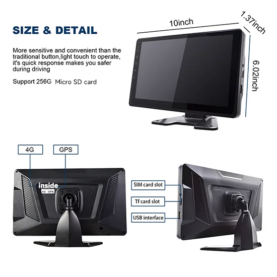 10.1" AHD 1080P 3D 360 Degree Bird View Panorama System Camera