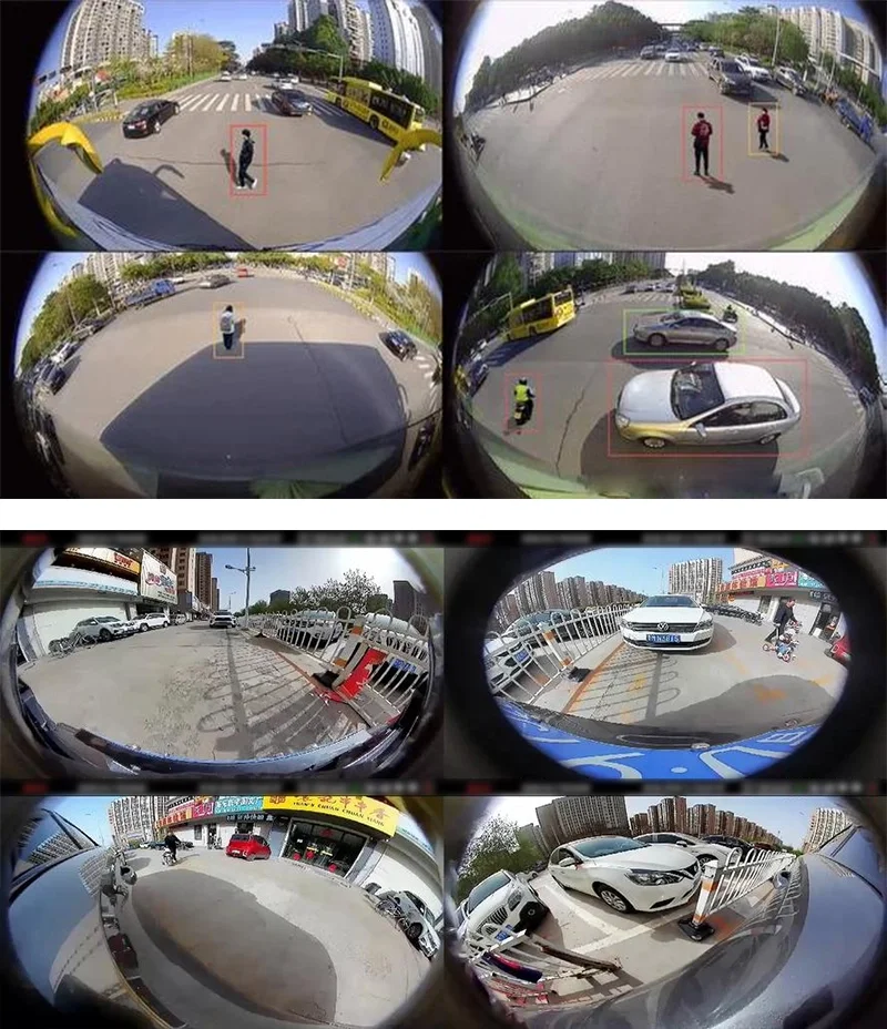 Field of view of fisheye cameras Field of view of fisheye cameras