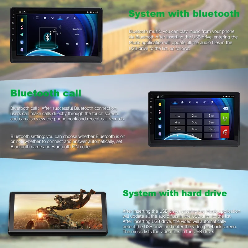 4-Channel 360-degree Around View Truck Blind Spot Monitoring System