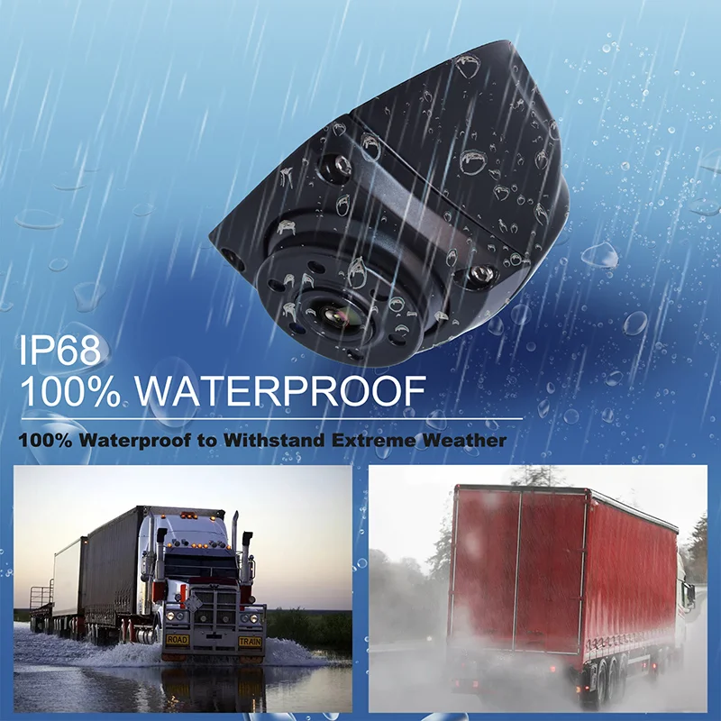 6 IR LED Lights Night Vision IP68 Rear View Truck Camera
