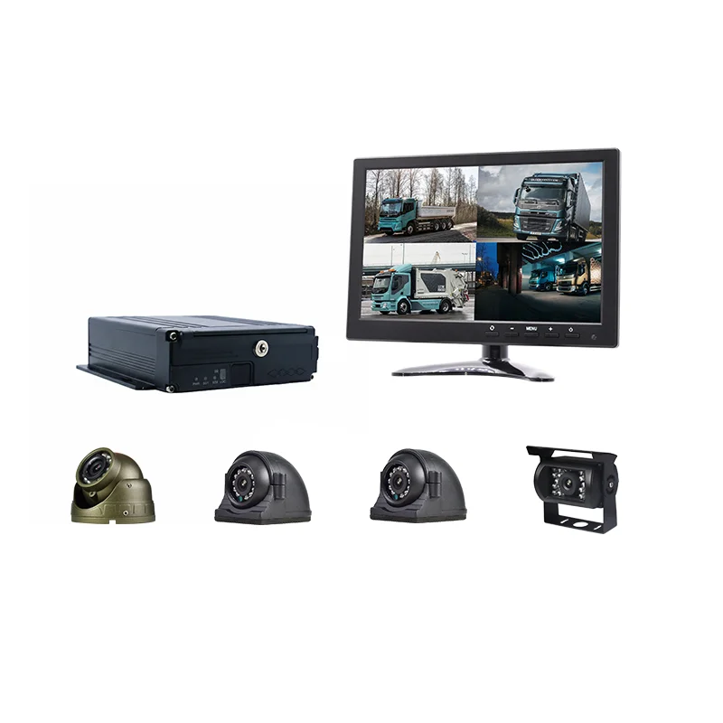 Vehicle Mobile DVR APP Remote Control 4 Channel Truck Bus Vehicle