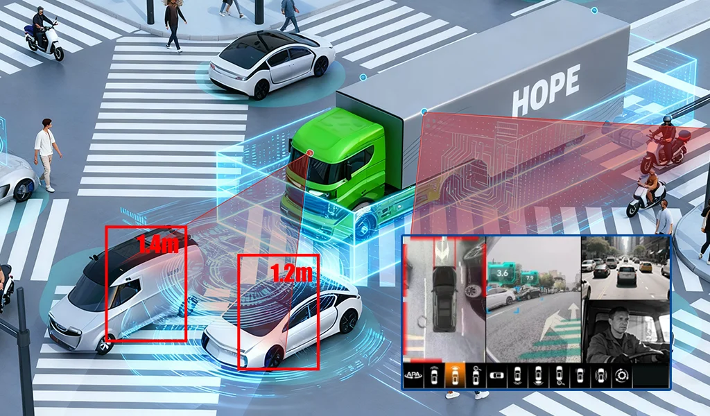 Built-in AI algorithm,integrating BSD full area detection Built-in AI algorithm,integrating BSD full area detection