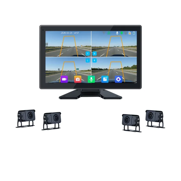 4-Channel Truck Commercial Vehicle DVR with BSD Blind Spot Detection