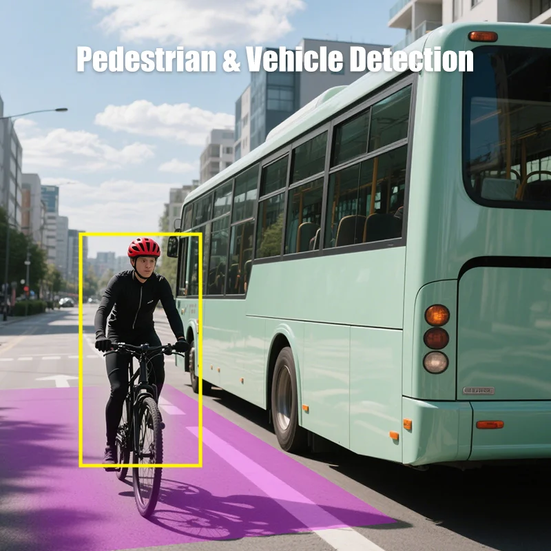 Improve bus safety with electronic rearview mirror Improve bus safety with electronic rearview mirror